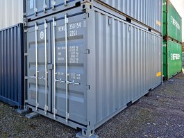 Seecontainer 20 Fuß Double Door One-Way - 6x2,4 m - NEUWERTIG mit CSC